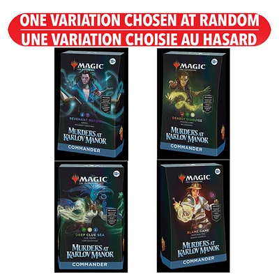 Magic the Gathering: Murders at Karlov Manor - Commander Deck (Emballage francais) - Une variation choisie au hasard