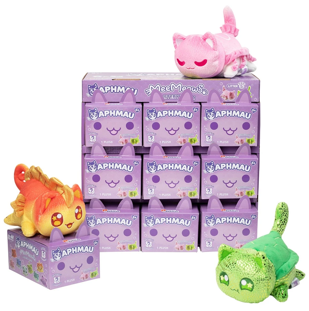 Aphmau 6” MeeMeow Mystery Plush - Series 5 – Under the Sea – One Variation Chosen at Random