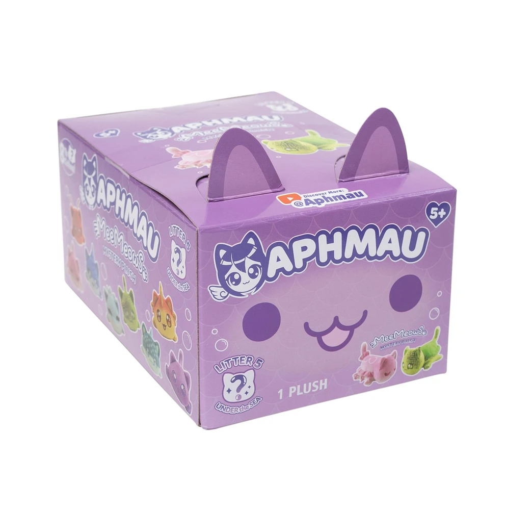 Aphmau 6” MeeMeow Mystery Plush - Series 5 – Under the Sea – One Variation Chosen at Random