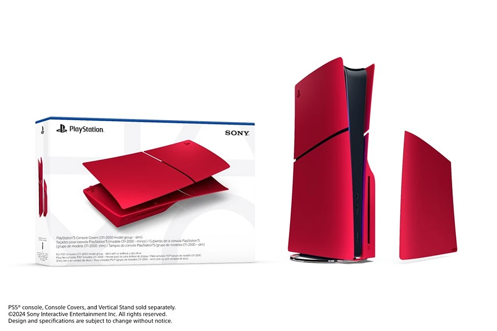 PlayStation 5 Console Covers (model group - slim) –  Volcanic Red   