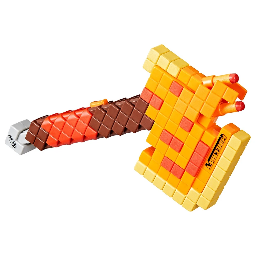Nerf Minecraft Firebrand Dart Blasting Axe 