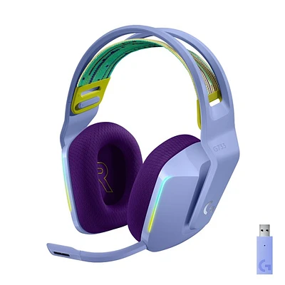 Logitech G733 Lightspeed Wireless Gaming Headset - Lilas 