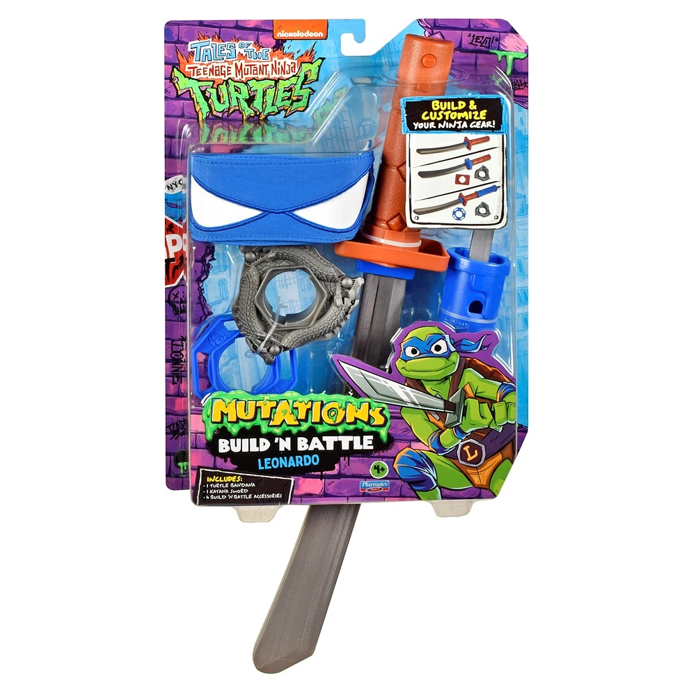 Tales Of Teenage Mutant Ninja Turtles: Mutations Build N Battle - Leonardo Katana Sword Basic Role Play Set