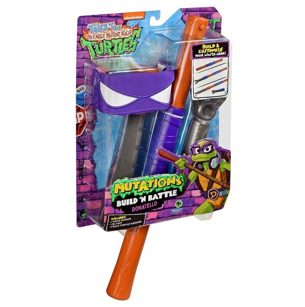 Tales Of Teenage Mutant Ninja Turtles: Mutations Build N Battle - Donatello Bo Staff Basic Role Play Set