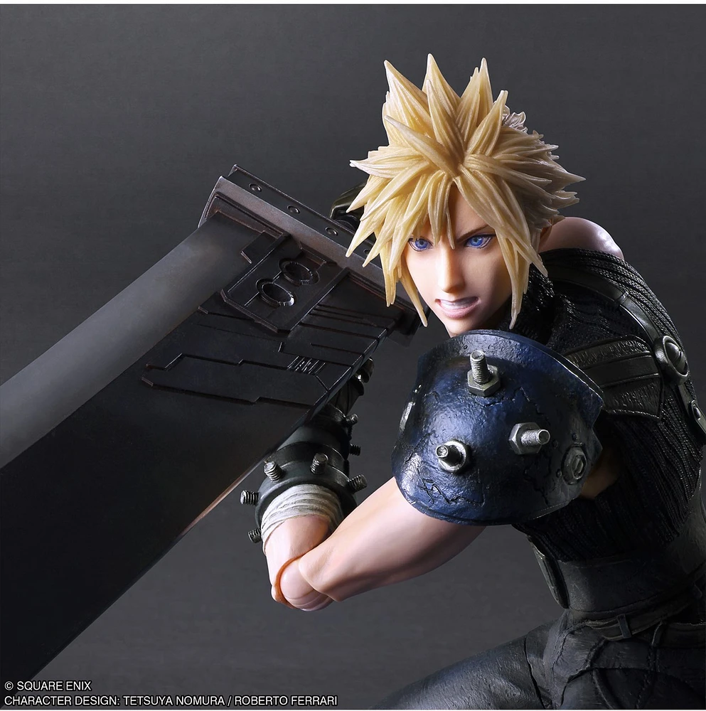 Final Fantasy VII Rebirth Play Arts Kai Cloud Strife Action Figure 