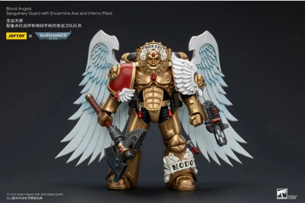 Warhammer Blood Angels Sanguinary Guard with Encarmine Axe and Inferno Pistol 