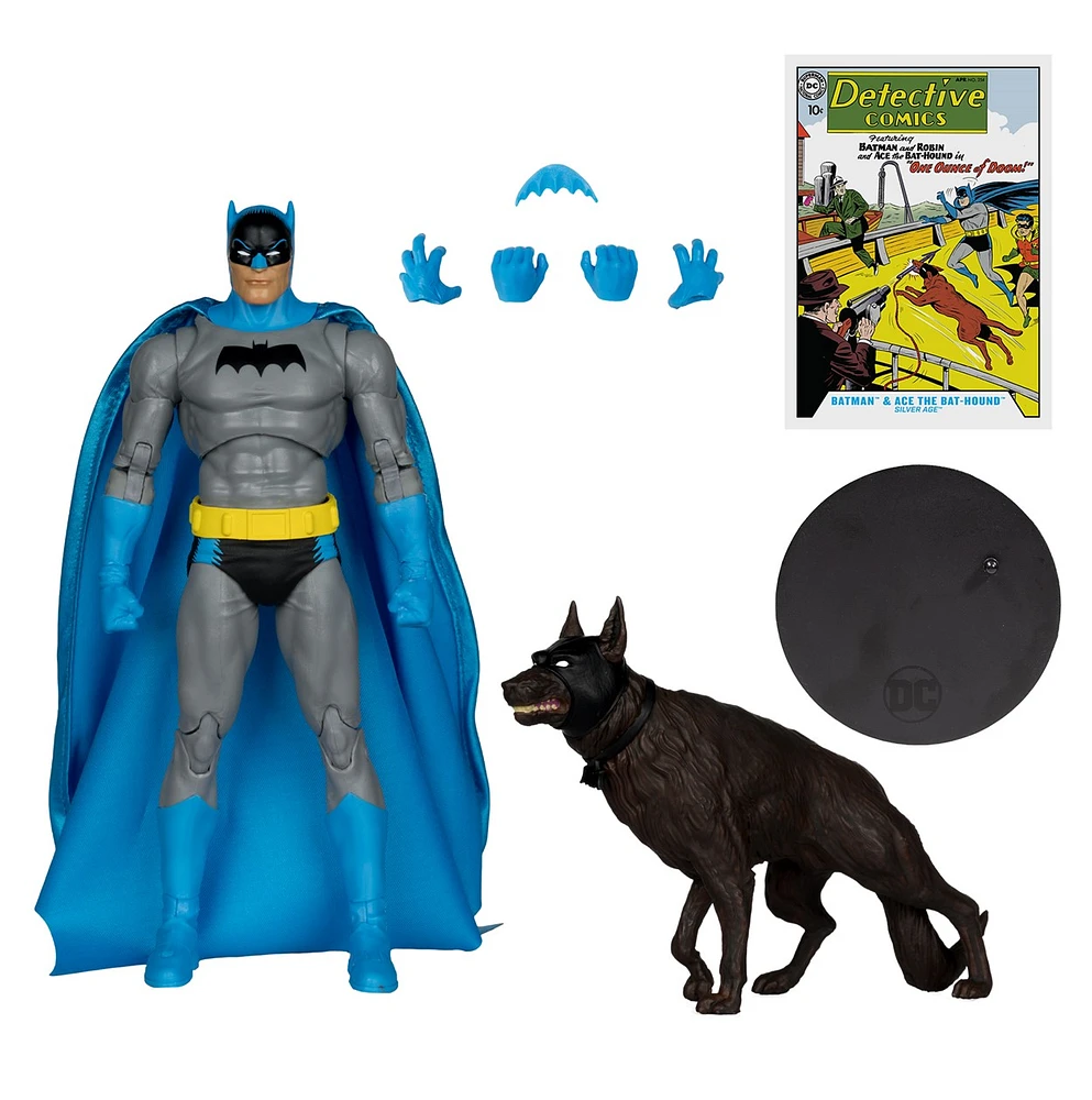 DC Multiverse Batman & Ace the Bat-Hound (Silver Age) 7-Inch Action Figure 