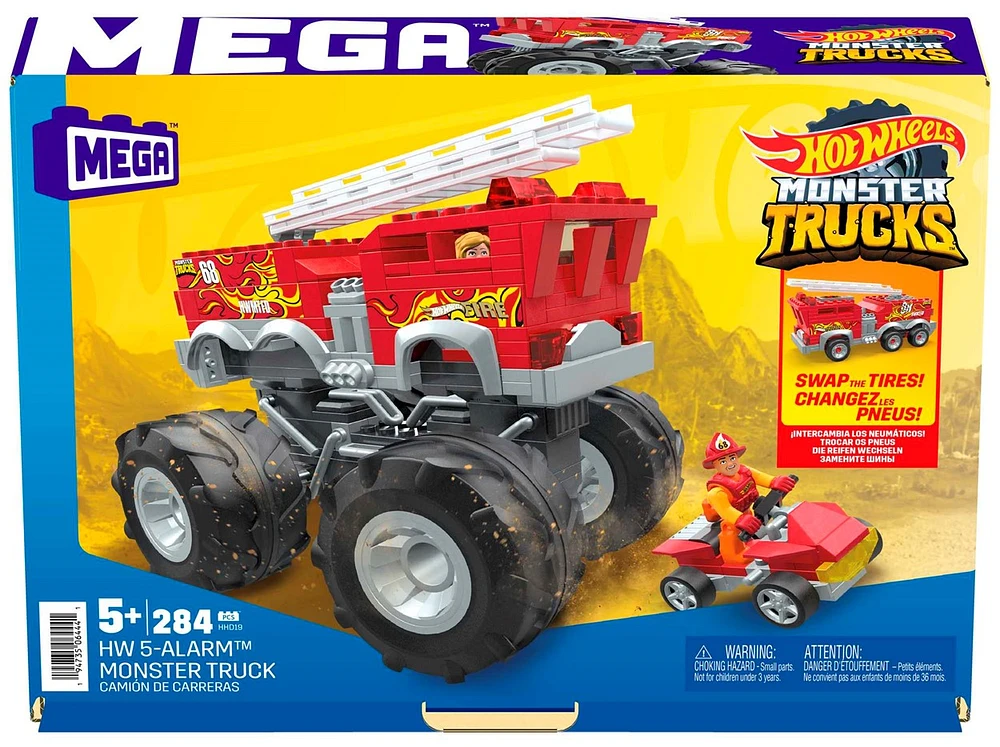 Mega Hot Wheels HW 5-Alarm Monster Truck Building Set - 279pcs 