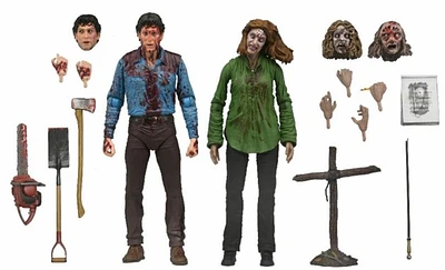 Evil Dead - 7 Inch Scale Action Figure - Ultimate Bloody Ash & Cheryl Williams 2 Pack 