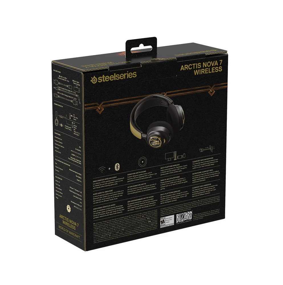 SteelSeries Arctis Nova 7 Wireless Headset - World of Warcraft Edition 