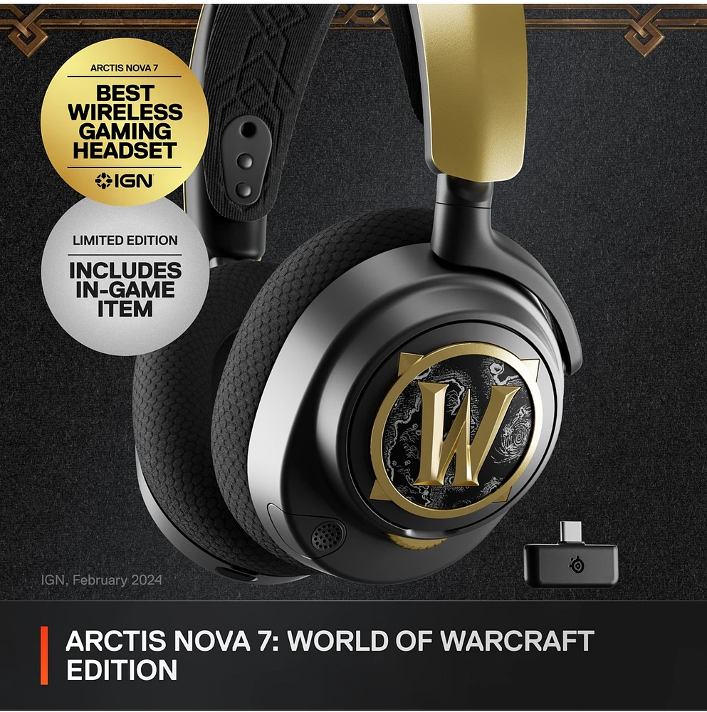 SteelSeries Arctis Nova 7 Wireless Headset - World of Warcraft Edition 
