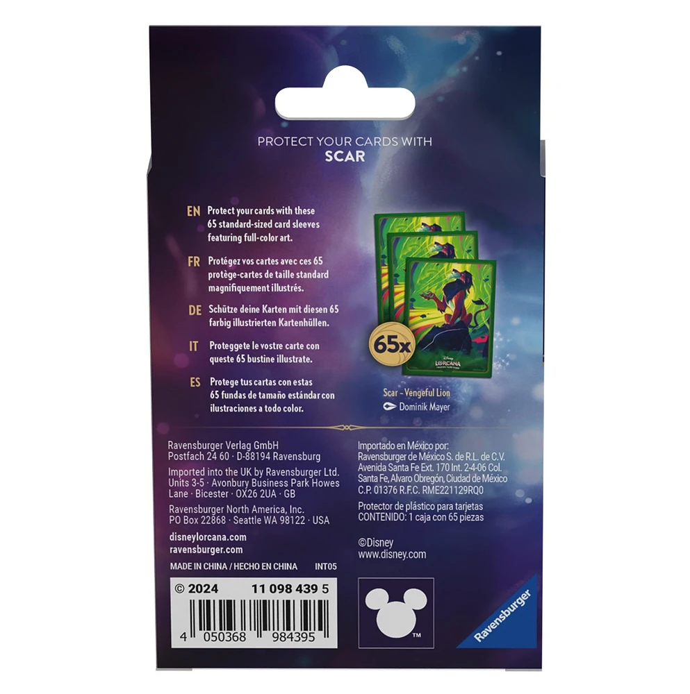 Lorcana: Card Sleeves Wave 6 - Scar 