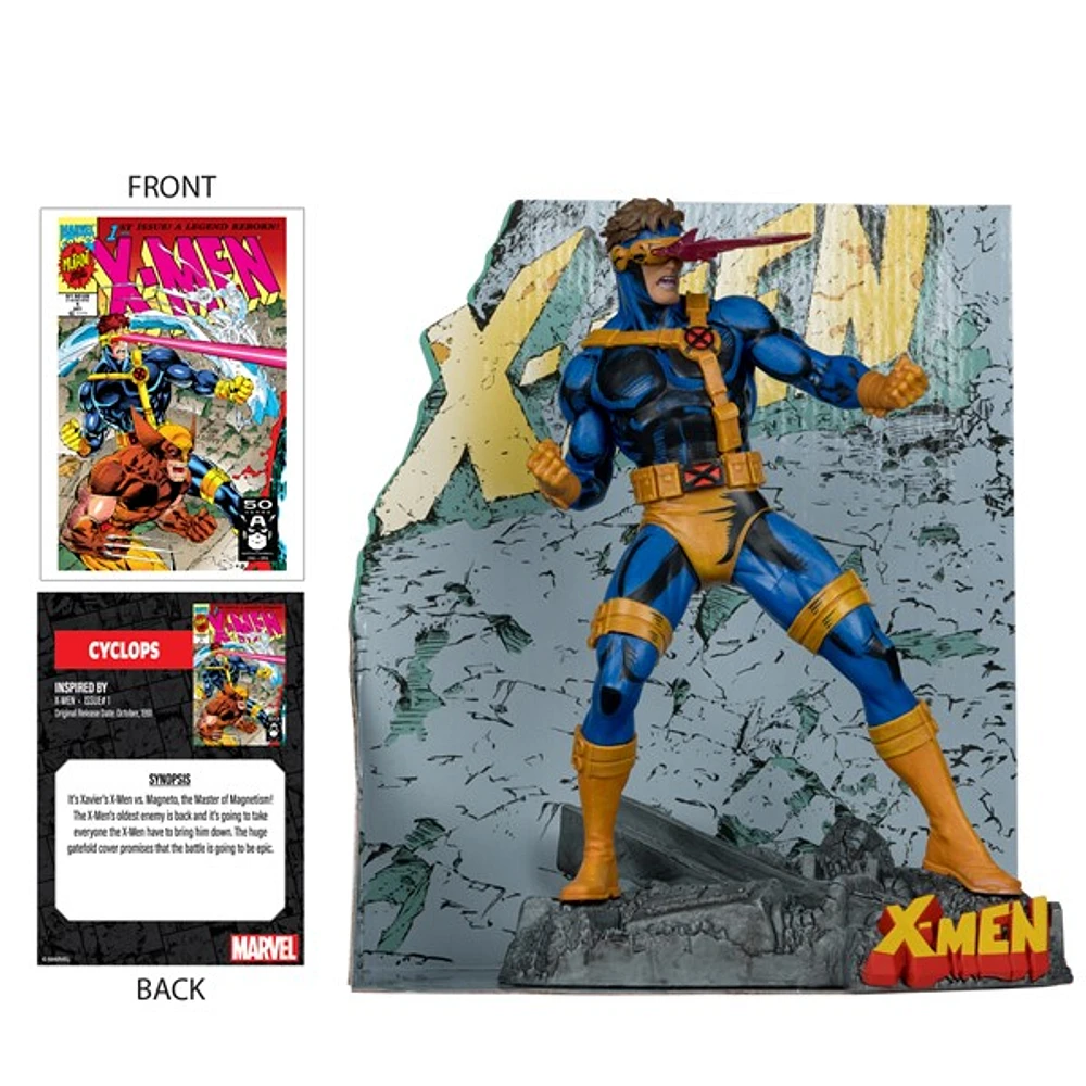 Marvel Cyclops 1:10th Scale Collectible with Scene (X-Men #1)