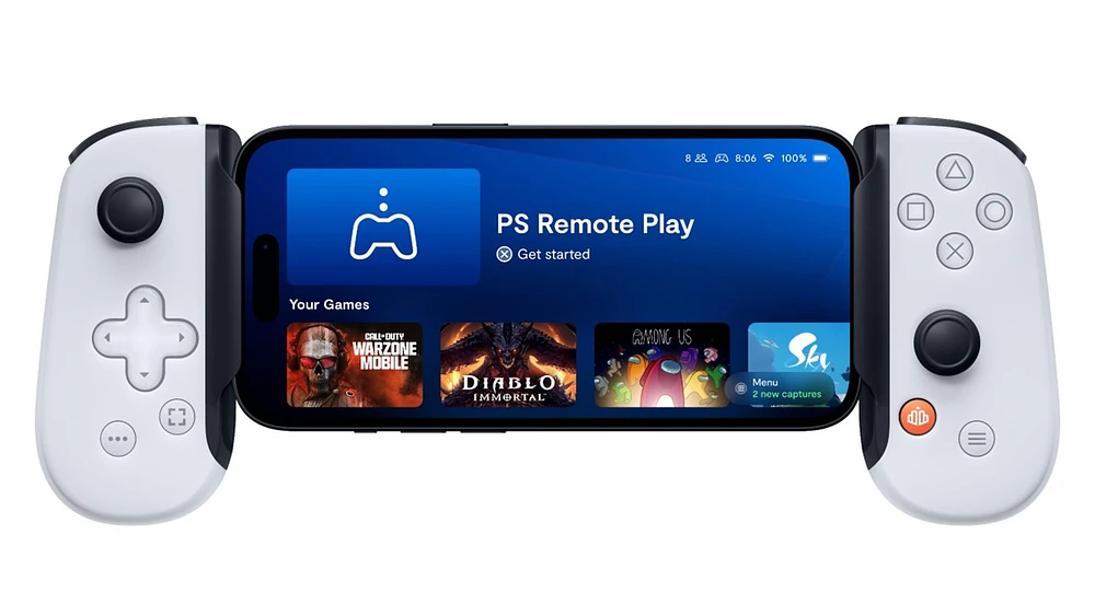 Backbone One - PlayStation Edition (Lightning) - Mobile Gaming Controller for iPhone - 2nd Gen - White