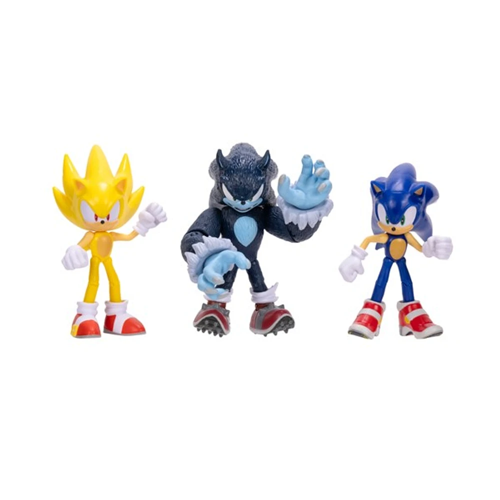 Sonic the Hedgehog: Sonic Forms 4" Figures 3 pack