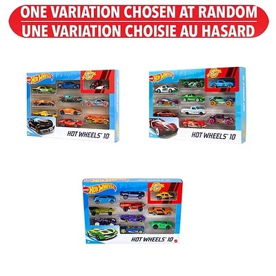 Hot Wheels 10 pack - Assortie – Une variation choisie au hasard