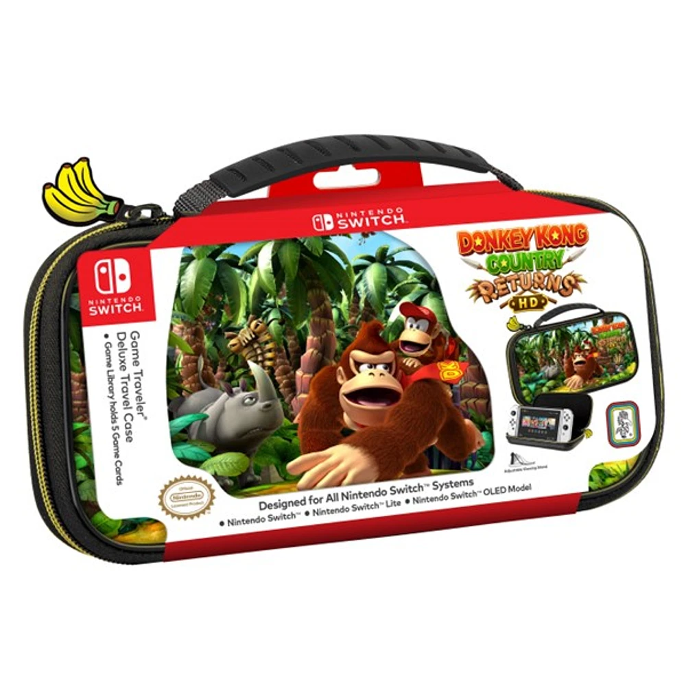 Game Traveler Donkey Kong Country Returns Deluxe Travel Case Switch / Lite / (en anglais uniquement)
