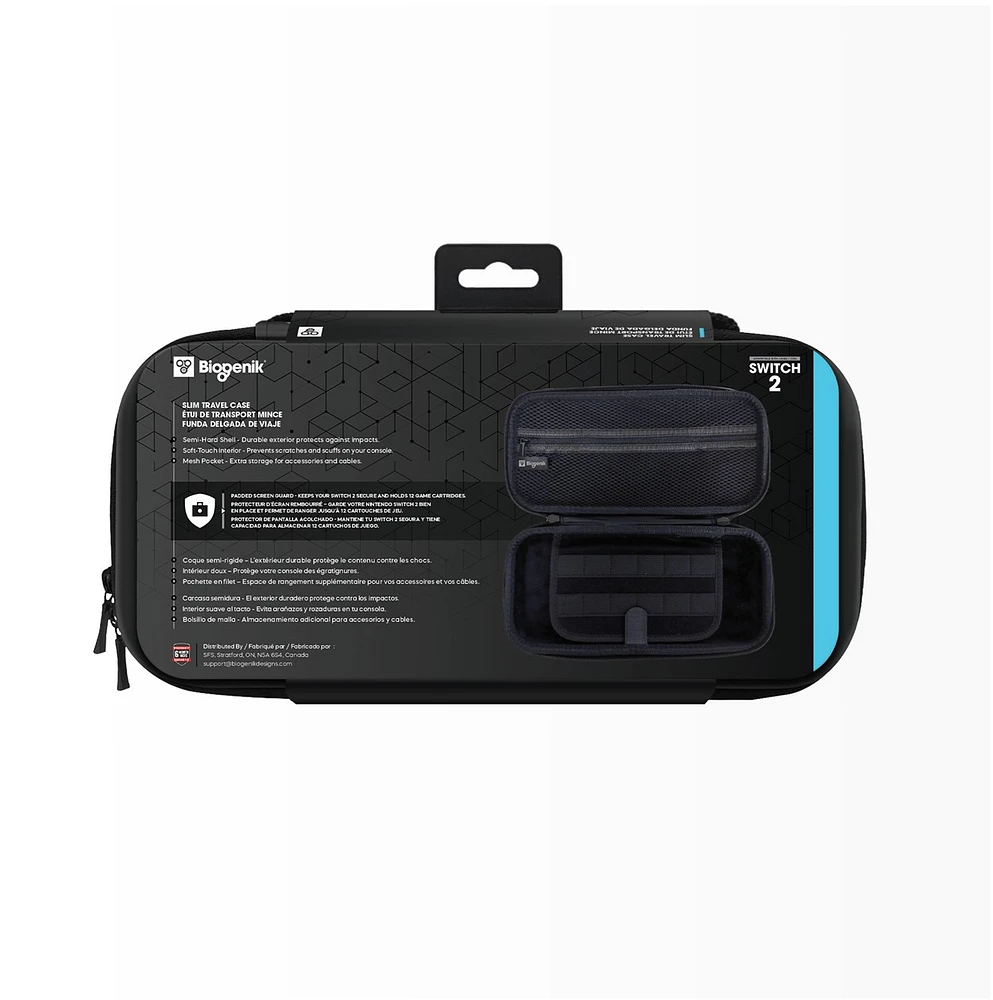 Slim Travel Case Black Nintendo Switch 2 