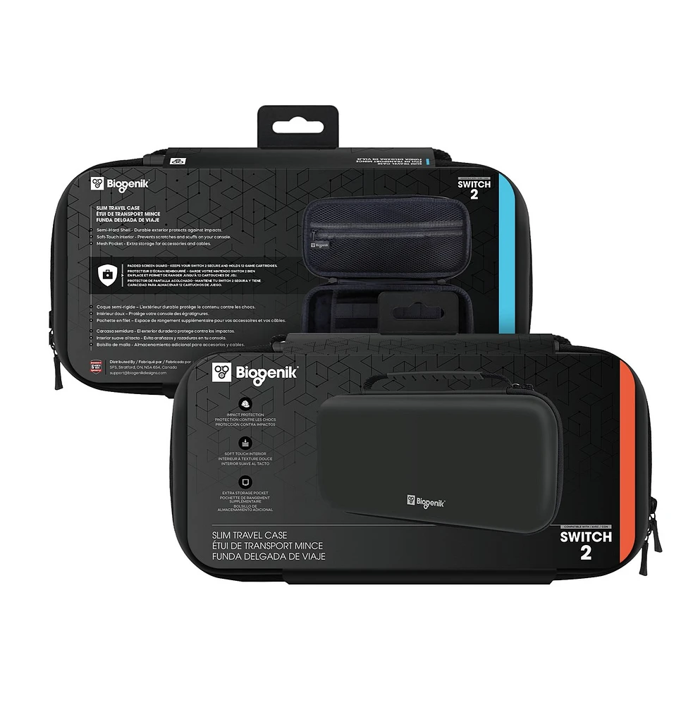 Slim Travel Case Black Nintendo Switch 2 