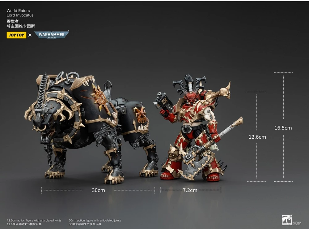 WH40K World Eaters Lord Invocatus 1/18 Action Figure 