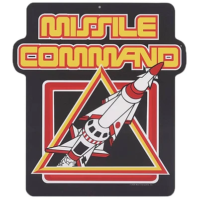 Atari Missile Command Logo 11-Inch Metal Sign 