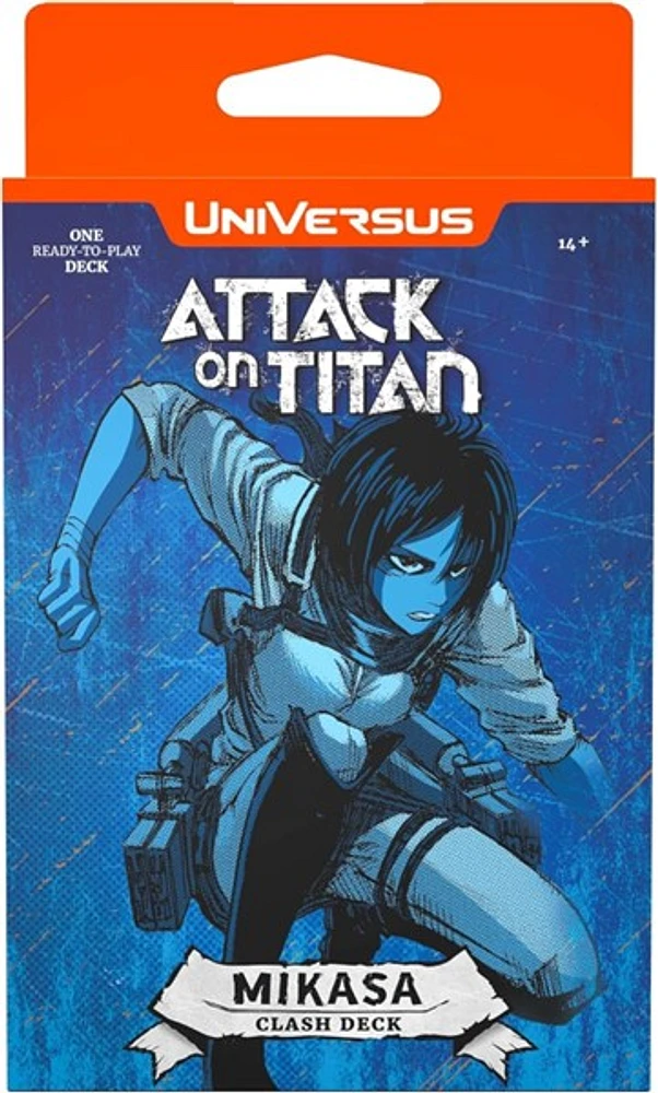 UniVersus Attack on Titan: Battle for Humanity - Clash Deck Mikasa - Ready to Play Character Deck 
