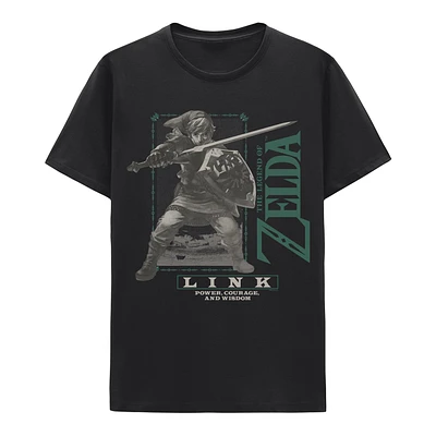 The Legend of Zelda: Link Greyscale Tee
