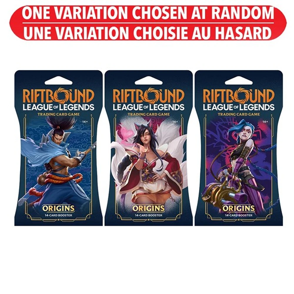 Riftbound League Of Legends Trading Card Game Origins Sleeved Booster Pack – One Variation Chosen at Random