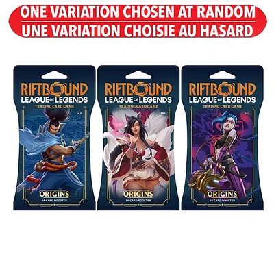 Riftbound League Of Legends Trading Card Game Origins Sleeved Booster Pack  – One Variation Chosen at Random