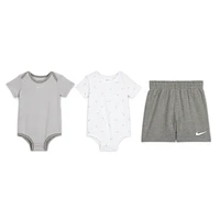 Nike Essentials Baby (0-9M) 3-Piece Striped Swooshfetti Set
