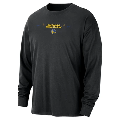 Golden State Warriors Courtside Men's Nike NBA Max90 Long-Sleeve T-Shirt