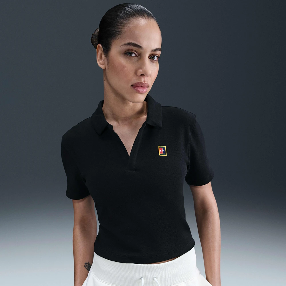 NikeCourt Heritage Women's Short-Sleeve Cropped Tennis Polo