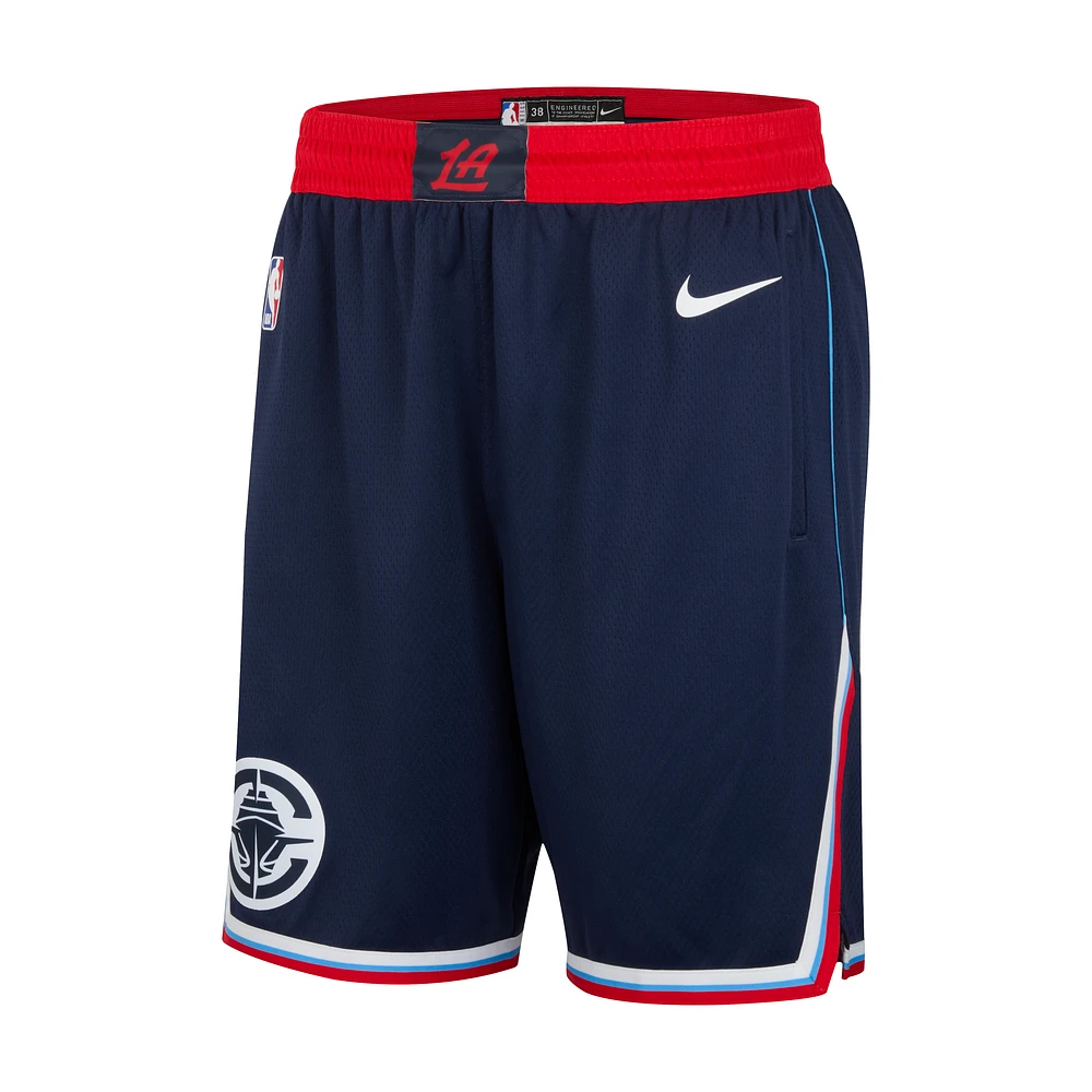 LA Clippers 2024/25 Swingman Icon Edition Men's Nike Dri-FIT NBA Replica Shorts