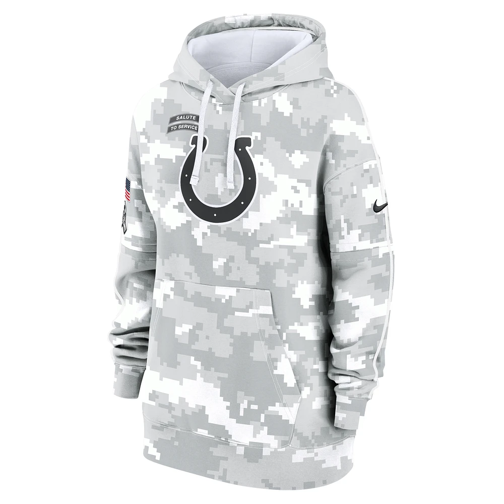Indianapolis Colts Salute to Service Primary Edge Club Women's Nike NFL Pullover Hoodie