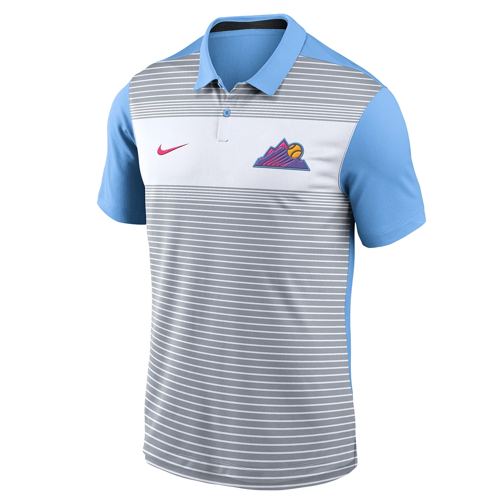 Colorado Rockies City Connect Legacy Icon Vapor Men's Nike Dri-FIT MLB Polo