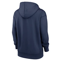 Milwaukee Brewers Authentic Collection Women's Nike Therma MLB Pullover Hoodie
