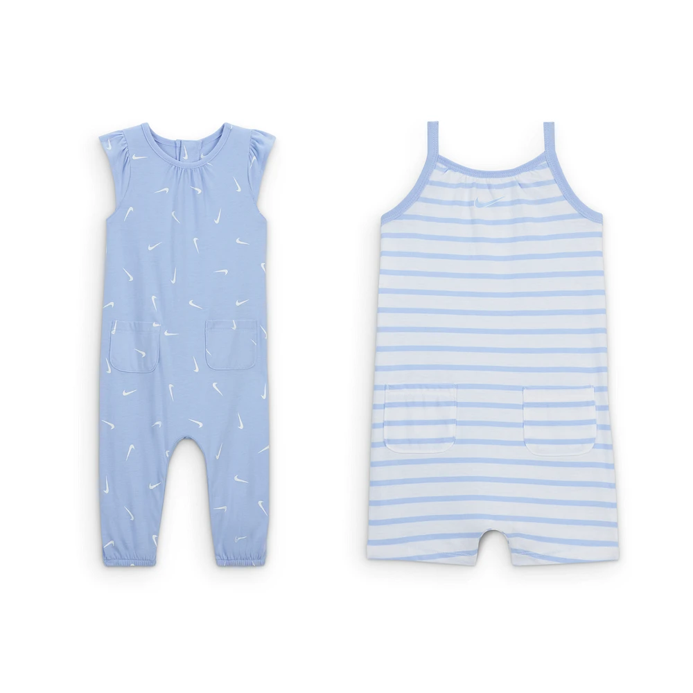 Nike Essentials Baby (0-9M) 2-Pack Romper Set