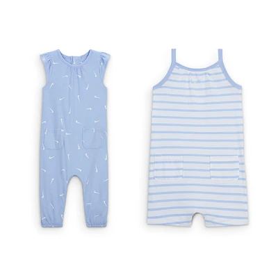 Nike Essentials Baby (0-9M) 2-Pack Romper Set