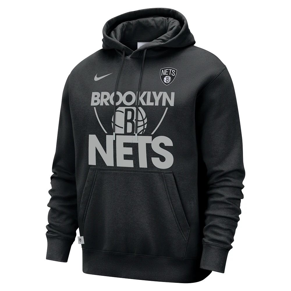 Brooklyn Nets Club Courtside Men's Nike NBA Pullover Hoodie