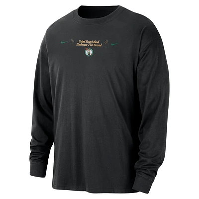 Boston Celtics Courtside Men's Nike NBA Max90 Long-Sleeve T-Shirt
