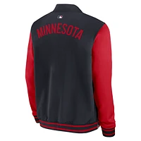 Minnesota Twins Authentic Collection Dugout Men's Nike MLB Full-Zip Bomber Jacket