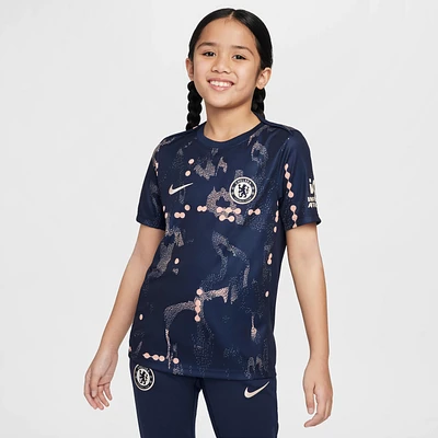 Chelsea FC Academy Pro SE Big Kids' Nike Dri-FIT Soccer Pre-Match Short-Sleeve Top