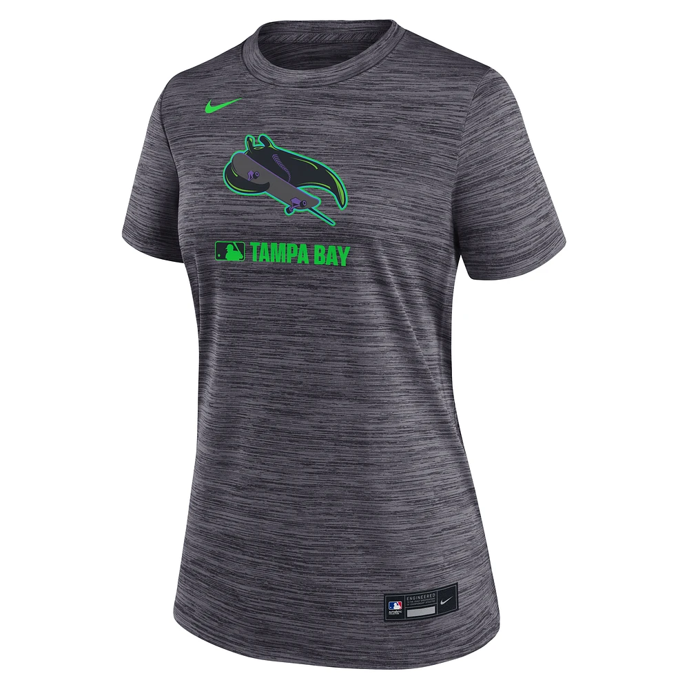 Tampa Bay Rays Authentic Collection City Connect Velocity Women's Nike Dri-FIT MLB T-Shirt