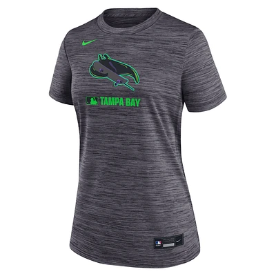 Tampa Bay Rays Authentic Collection City Connect Velocity Women's Nike Dri-FIT MLB T-Shirt