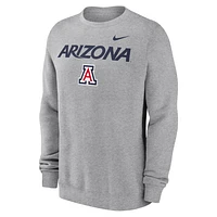 Arizona Wildcats Primetime Primary Stack Men's Nike College Pullover Crew