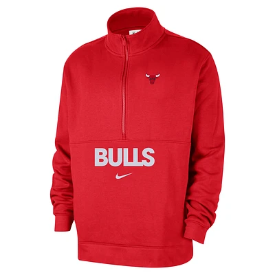 Chicago Bulls Club Courtside Men's Nike NBA 1/2-Zip Top
