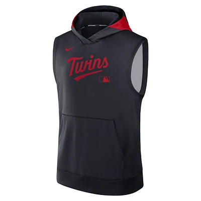 Minnesota Twins Authentic Collection Men’s Nike Dri-FIT MLB Sleeveless Pullover Hoodie