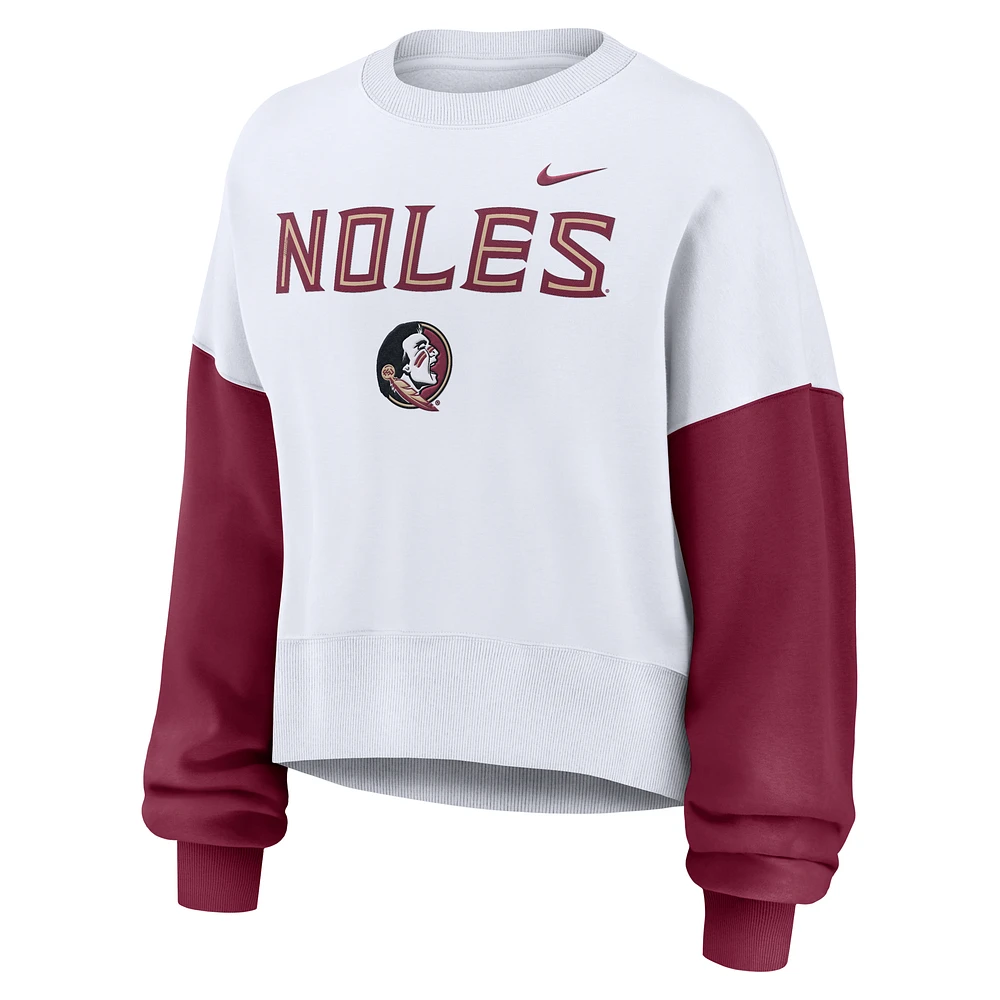 Florida State Seminoles Primetime Women's Nike College Pullover Crew