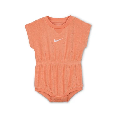 Nike Essentials Baby (0-9M) Jacquard Towel Terry Romper