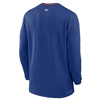 New York Mets Authentic Collection Men's Nike Dri-FIT MLB 1/2-Zip Long-Sleeve Top